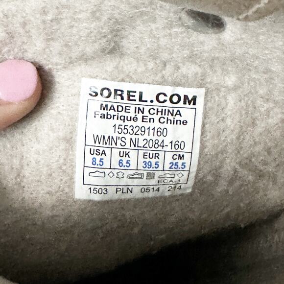 Sorel Joan of Arctic Knit Boot Women’s Size 8.5 Waterproof Winter Snow lace up - Picture 10 of 11